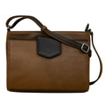 ili New York Pointed Tab Crossbody Organizer - Toffee/Black