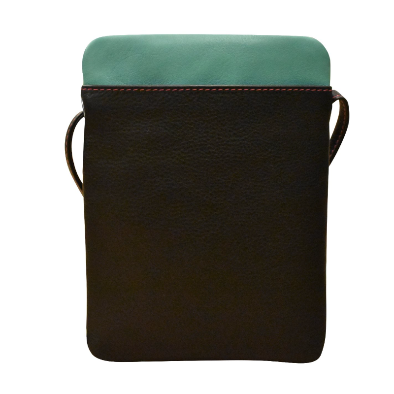 ili New York Small Triple Zip Crossbody - Black Brights