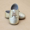 Infant Boys Gold Derby Crib Shoe Pram Shoe - Petifoot.com
