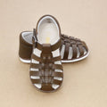 Joshua Baby Boys Fisherman Brown Leather Sandal - Classic Baby Boys Fisherman Sandal - Petitfoot.com
