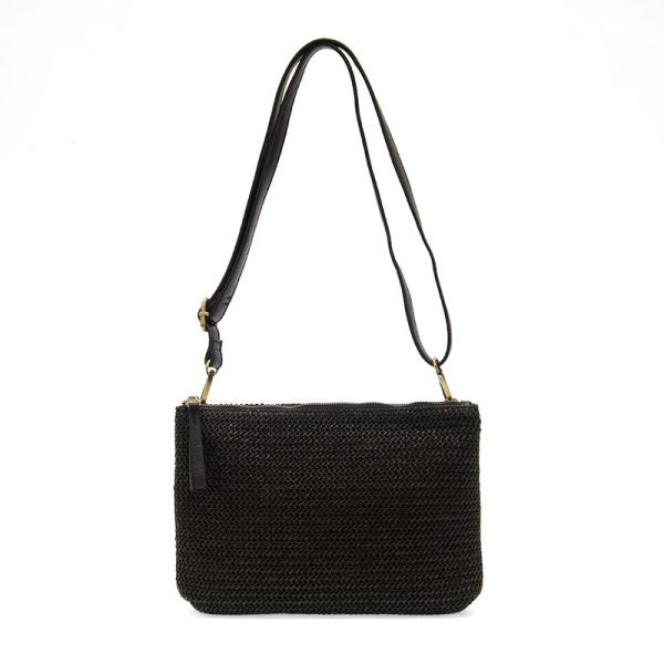 Joy Susan Woven Convertible Crossbody - Black