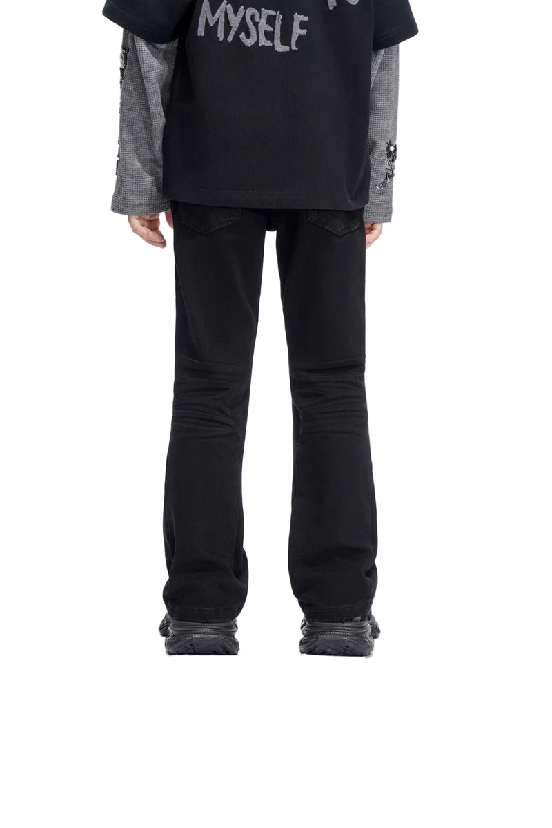 Jr.Stacked Kids Jeans Blk