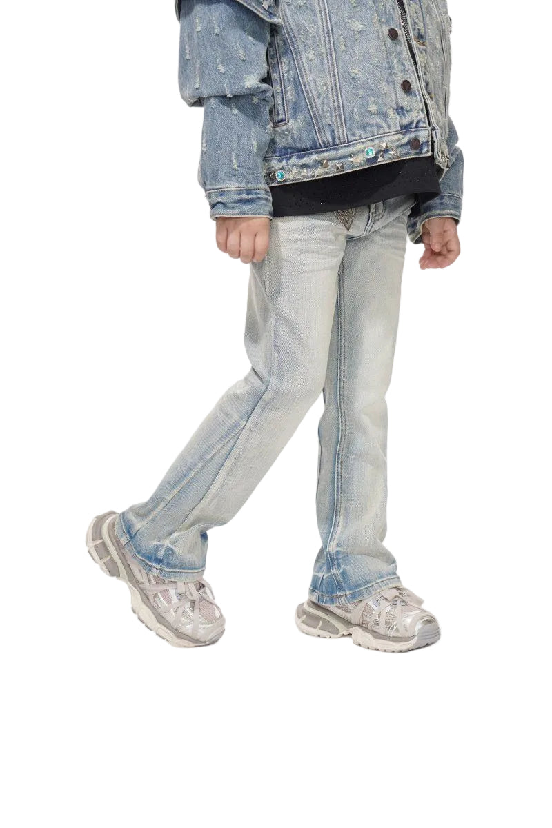 Jr.Stacked Kids Jeans Light Wash