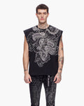 "KAITO" CUT-OFF TEE
