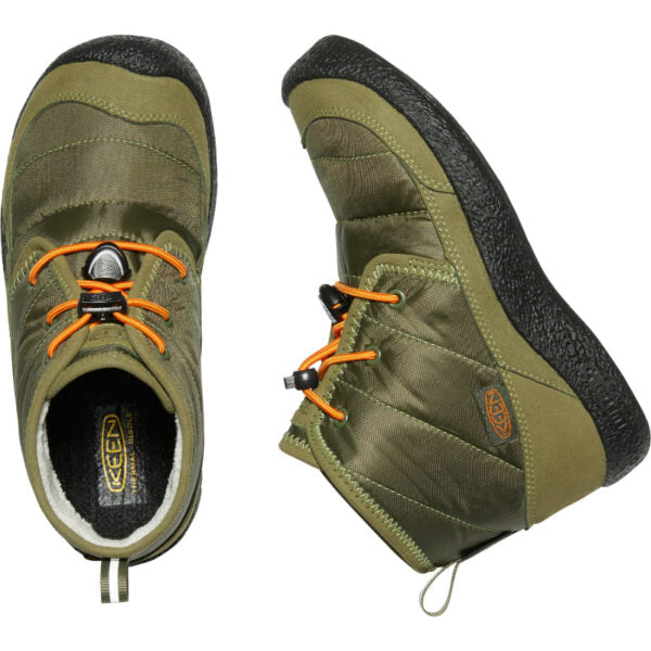 Kids’ KEEN Howser II Chukka - Little Kid/Big Kid – Capulet Olive/Russet Orange