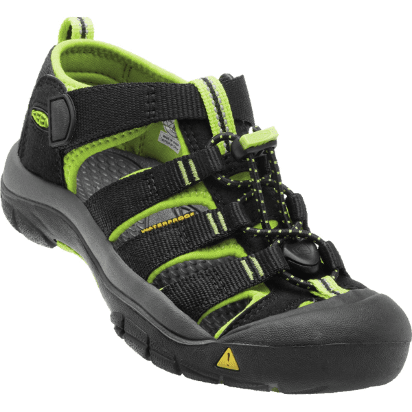 Kids' KEEN Newport H2 - Toddler/Little Kid – Black/Lime Green