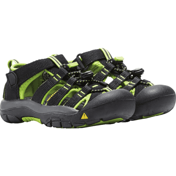 Kids' KEEN Newport H2 - Toddler/Little Kid – Black/Lime Green
