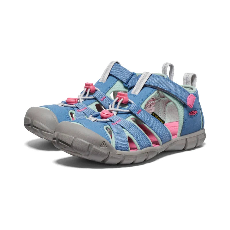 Kids' KEEN Seacamp II – Little Kid/Big Kid – Coronet Blue/Hot Pink