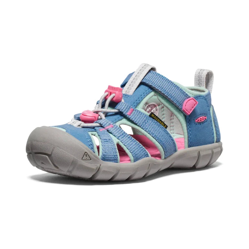 Kids’ KEEN Seacamp II – Toddler/Little Kid – Coronet Blue/Hot Pink