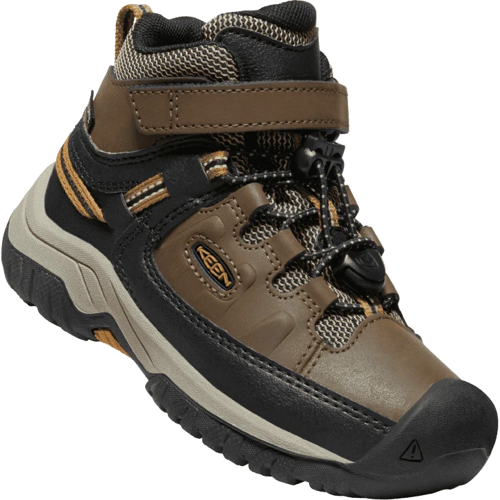 Kids’ KEEN Targhee Mid Waterproof - Little Kid - Dark Earth/Golden Brown