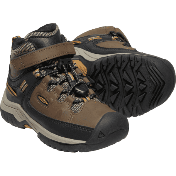 Kids’ KEEN Targhee Mid Waterproof - Little Kid - Dark Earth/Golden Brown