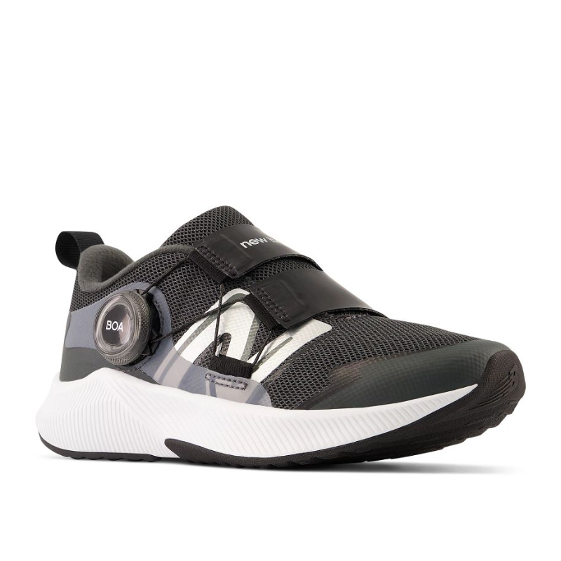 Kids’ New Balance DynaSoft Reveal v4 BOA - Big Kid – Blacktop/Black/Silver Metallic