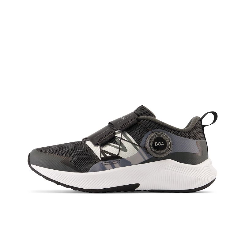Kids’ New Balance DynaSoft Reveal v4 BOA - Big Kid – Blacktop/Black/Silver Metallic