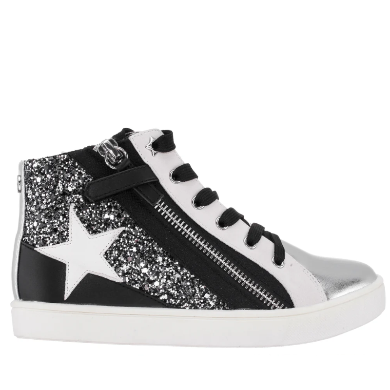 Kids' Nina Yuti - Little Kid/Big Kid - Glitter/Smooth Black