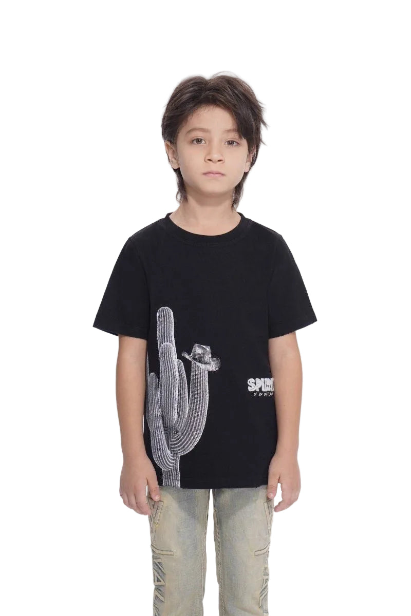 Kids Spirit Jet Black Tee