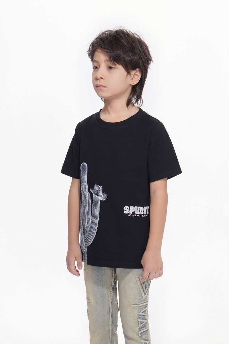 Kids Spirit Jet Black Tee