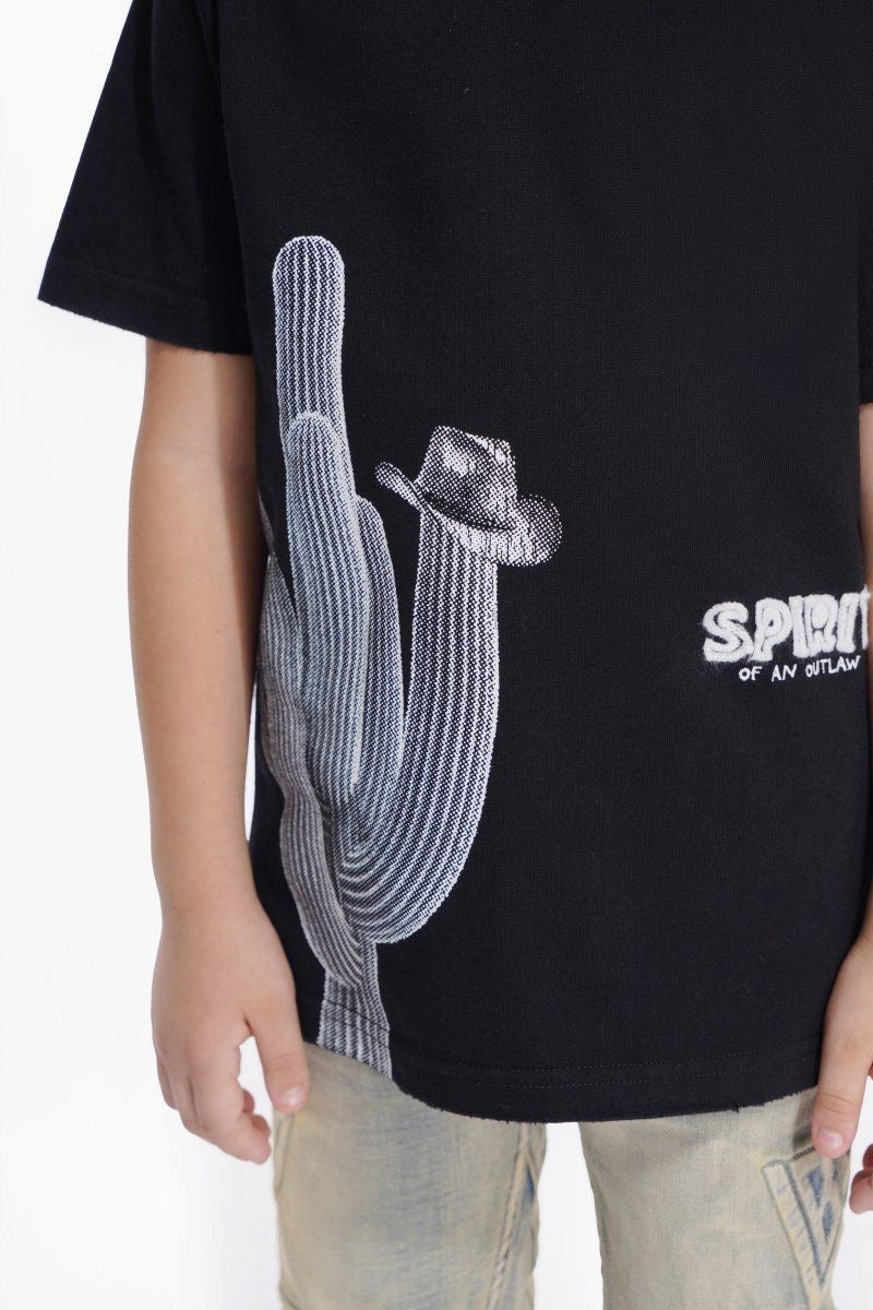 Kids Spirit Jet Black Tee