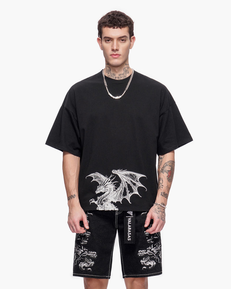"KUNJI" TEE - BLACK