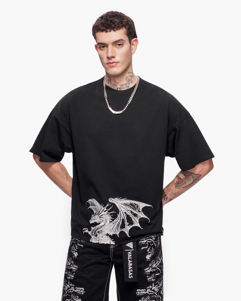 "KUNJI" TEE - BLACK