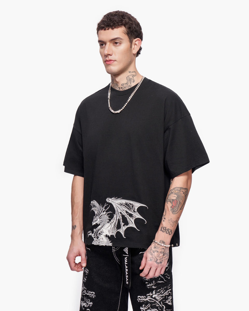 "KUNJI" TEE - BLACK