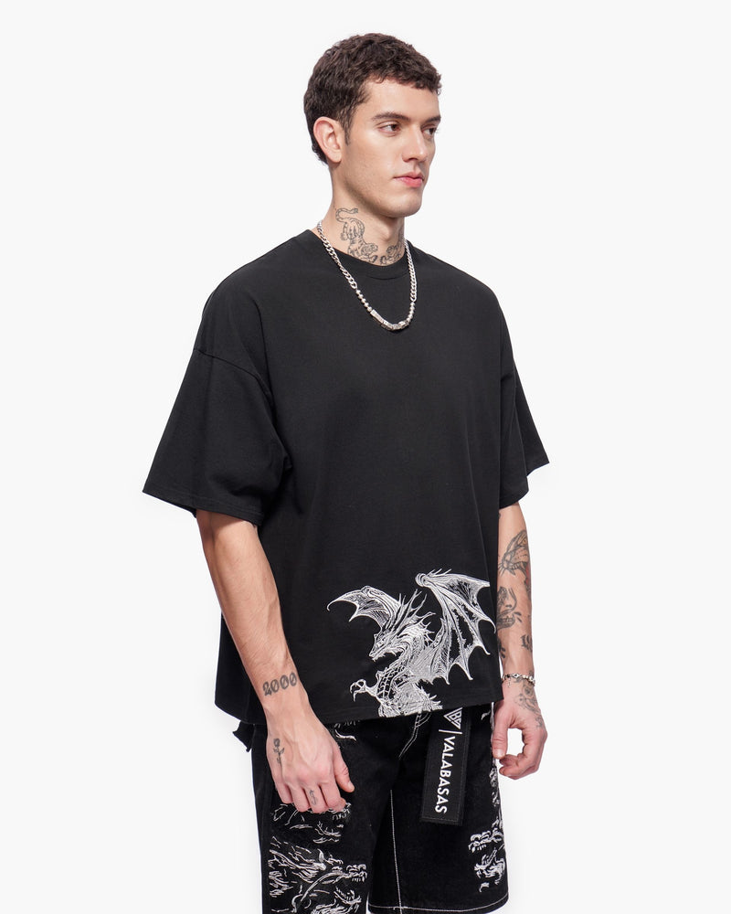 "KUNJI" TEE - BLACK