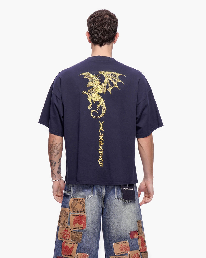 "KUNJI" TEE - NAVY