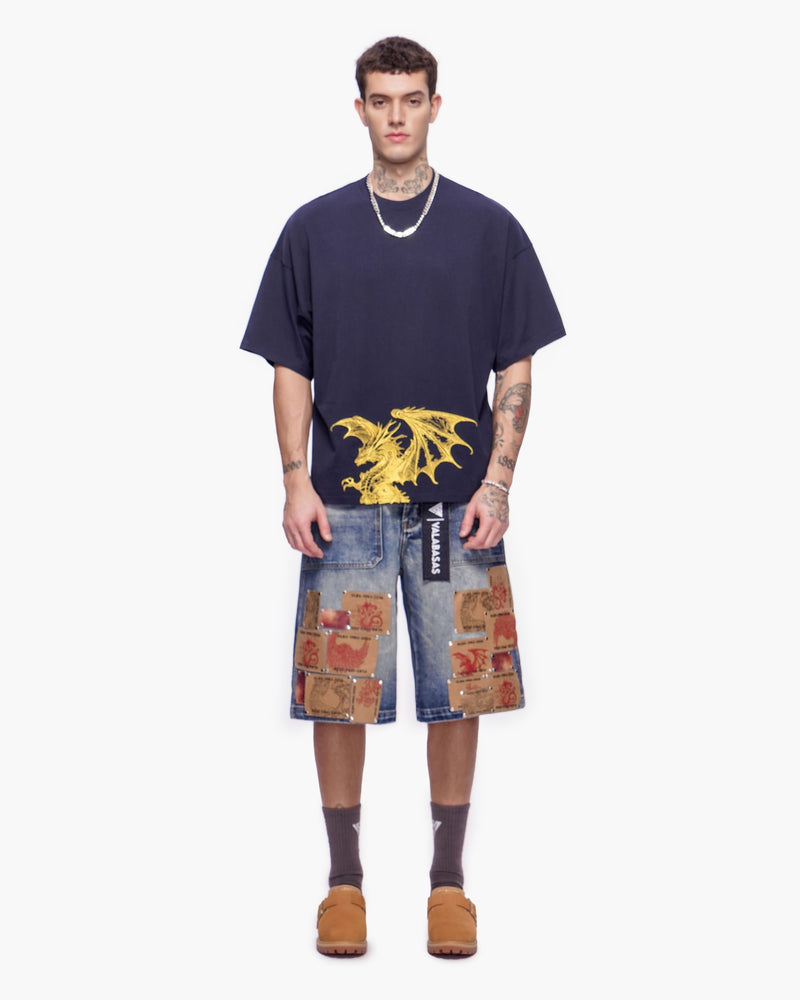 "KUNJI" TEE - NAVY