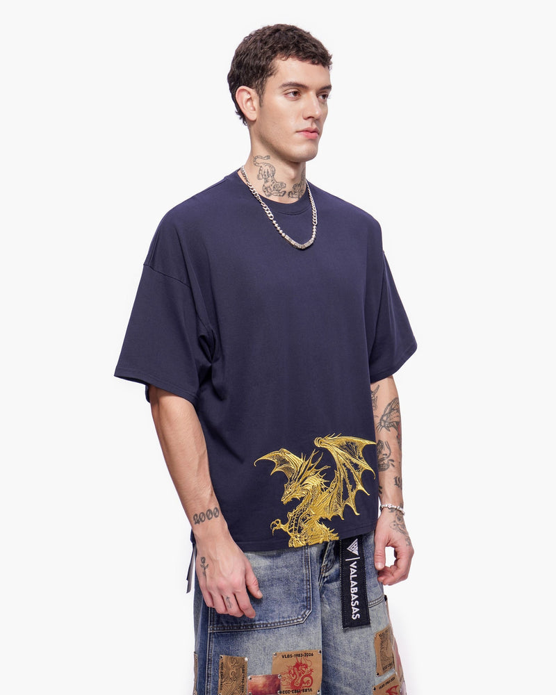"KUNJI" TEE - NAVY