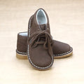 L'Amour Toddler Boys Hugo Lace Up Boots In Nubuck Leather - Petitfoot.com