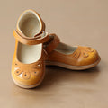 L'Amour Girls Gold Butterfly Mary Jane
