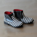 L'Amour Girls Houndstooth Ankle Boot