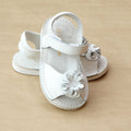L'Amour Girls T-Strap Flower Open Toe Sandal