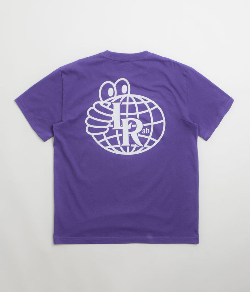 Last Resort AB Atlas Monogram T-Shirt in Heliotrope and White
