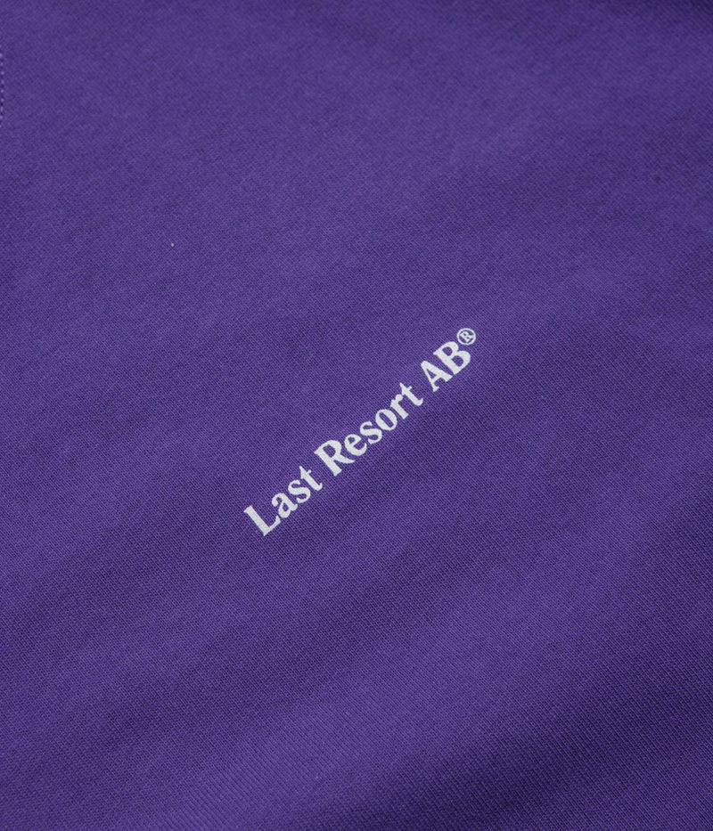 Last Resort AB Atlas Monogram T-Shirt in Heliotrope and White