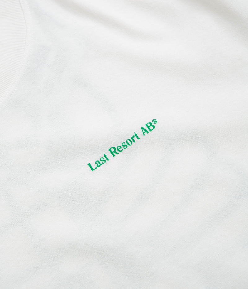 Last Resort AB Atlas Monogram T-Shirt in White and Kelly Green