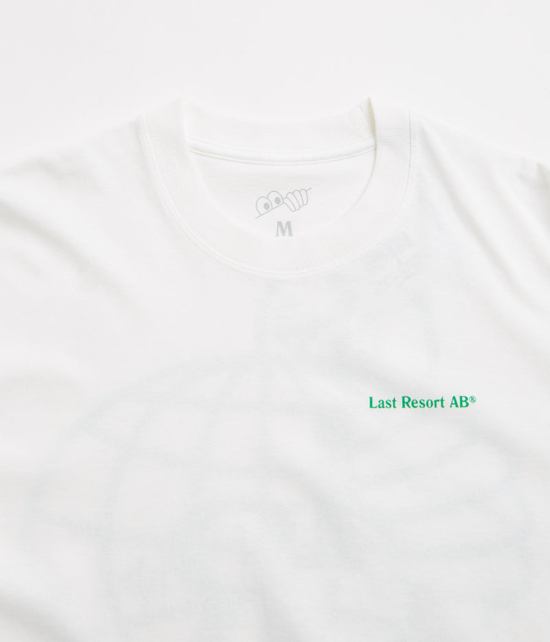 Last Resort AB Atlas Monogram T-Shirt in White and Kelly Green