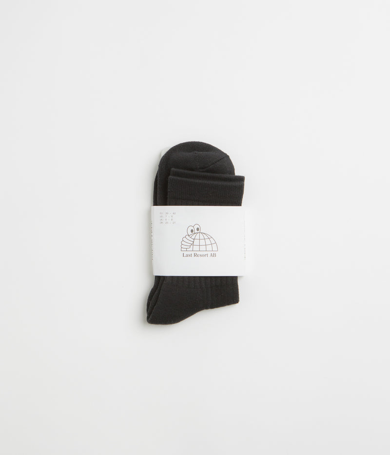 Last Resort AB Dress Socks in Black and White