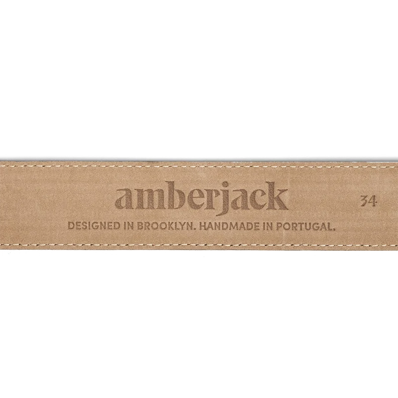 Amberjack Belt in Slate grey suede flat view