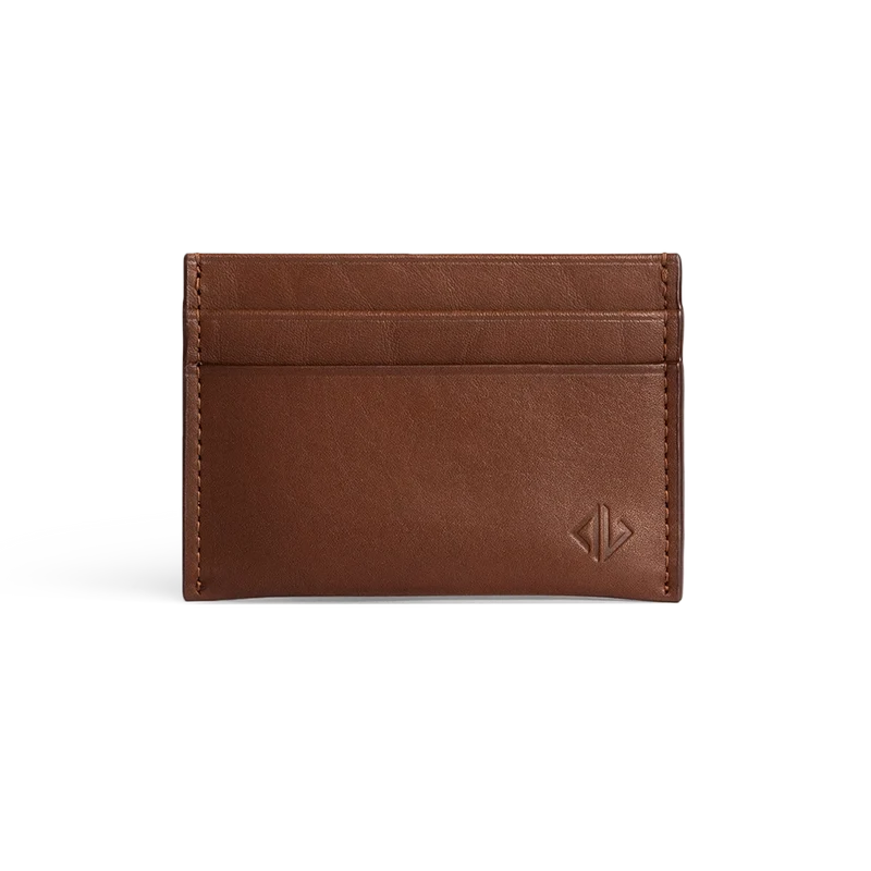Full-Grain Leather Wallet in Chestnut front view