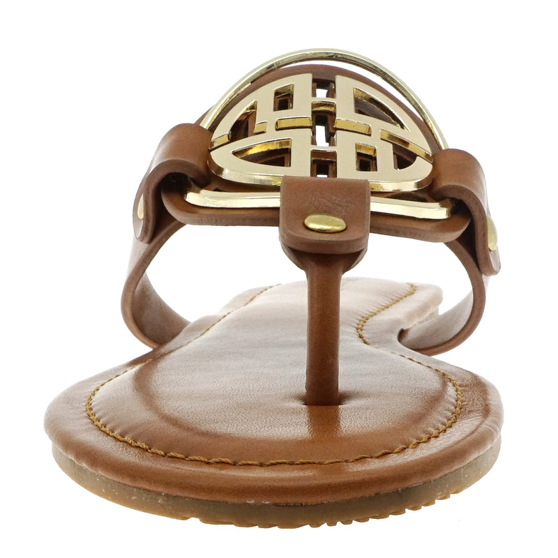 Limit-24 (21024) - Pierre Dumas Vegan Leather Flat Thong Sandal - ShoeFad