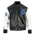 LOS ANGELES DODGERS CITY SIGNATURE M LEATHER VARSITY JACKET