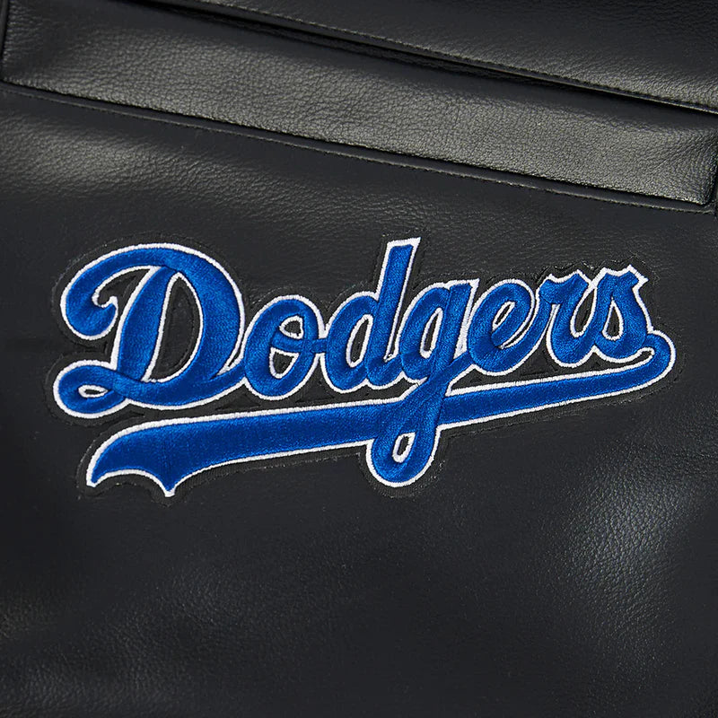 LOS ANGELES DODGERS CITY SIGNATURE M LEATHER VARSITY JACKET