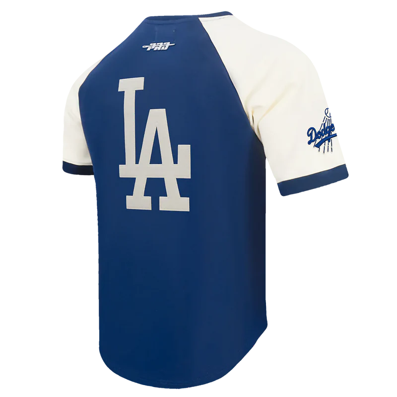 LOS ANGELES DODGERS FIRST TEAM M DBL KNIT SS RAGLAN