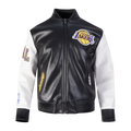 LOS ANGELES LAKERS CITY SIGNATURE M LEATHER VARSITY JACKET