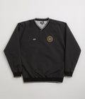Magenta Tres Tech V Neck Sweatshirt in Black