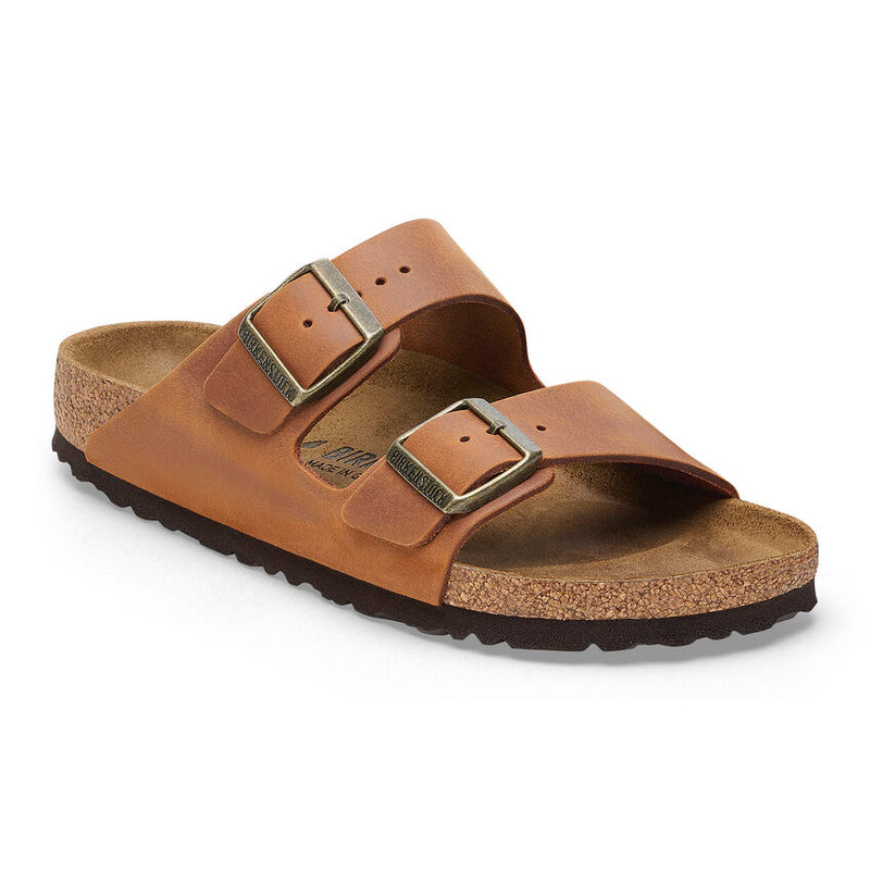 Men's Birkenstock Arizona - Cognac Oiled Leather