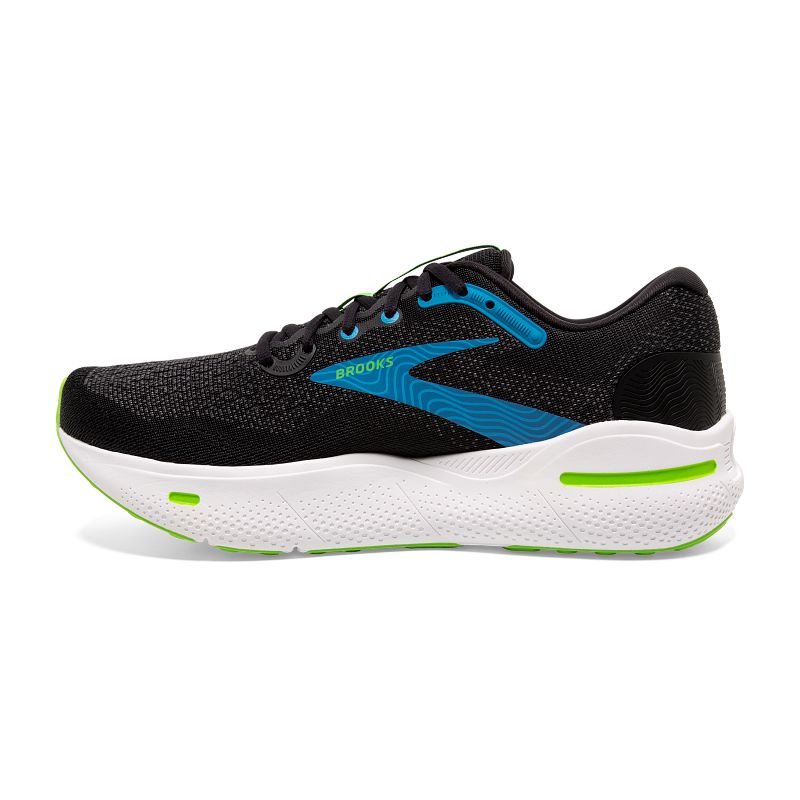 Men’s Brooks Ghost Max – Black/Atomic Blue