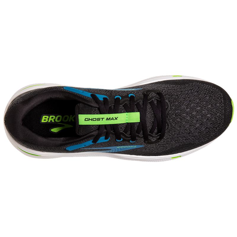 Men’s Brooks Ghost Max – Black/Atomic Blue