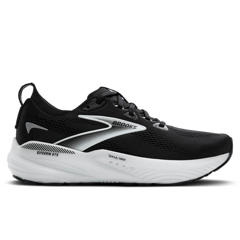 Men's Brooks Glycerin GTS 22 - Black/Grey/White