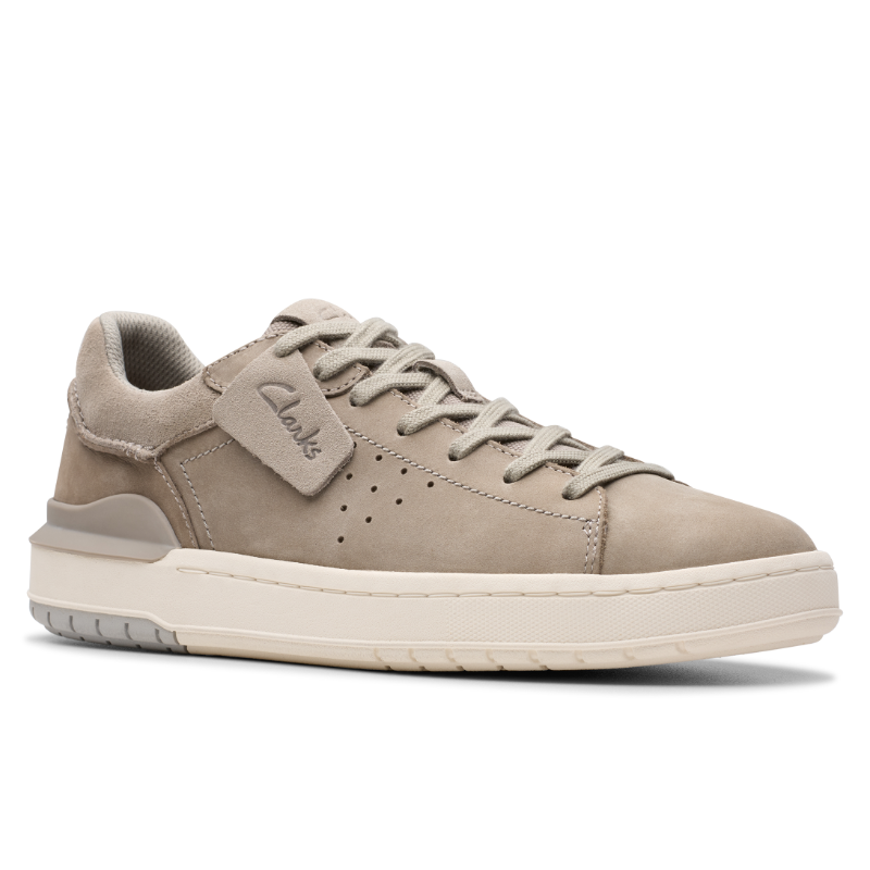 Men's Clarks Courtlite 2 Run - Grey Nubuck